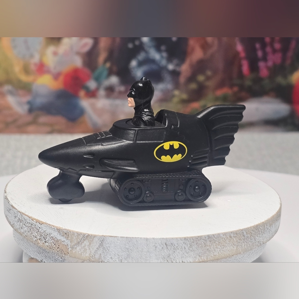 Vintage Batman Toy Car 1991 DC Comics McDonalds Batman Jet Tank Collectible Toy